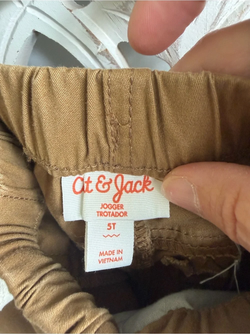 Fall boys 5T outfit - Old Navy button down and Cat & Jack pants